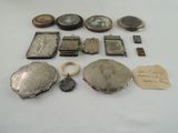 an image of a collection of antique and modern silver jewelry