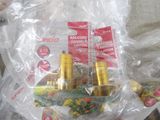 a bunch of items that are wrapped in plastic bags