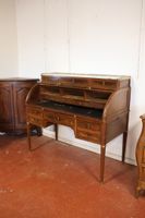 Bureau à cylindre en acajou et placage d'acajou sur bâti chê… (photo 2)