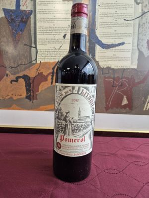1 bt CLOS DES LITANIES Pomerol (entre Pétrus et Le Pin) 2012