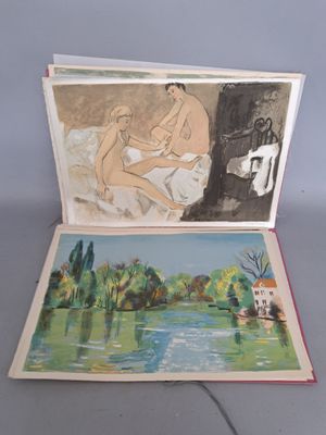 une photo d'un livre ouvert sur une page où l'on voit un tableau représentant un homme et une femme