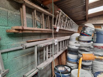 Échelle alu et bois, 2 brins Échelle en bois, 2 brins - Photo 1