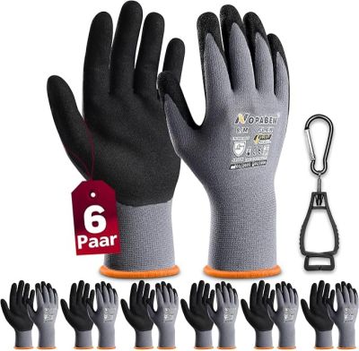 an image of a dozen pairs of gloves and a carabine