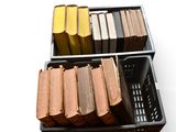 a lot of books that are sitting in the bins
