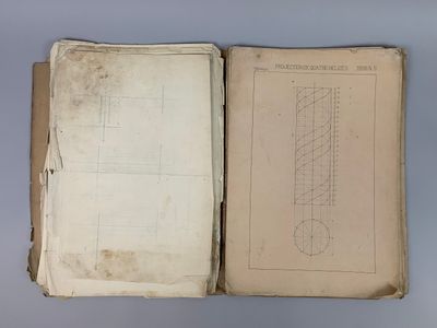 [Technique, industrie] - Lot de DESSINS TECHNIQUES réalisés …