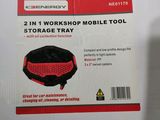 a box of two in 1 workshop mobile tool storage trays