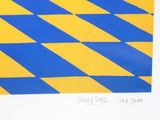a picture of a picture of a yellow and blue pattern