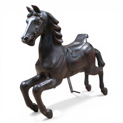 XXE Cheval de carrousel en fonte H : 71 cm l : 22 cm L : 89 …