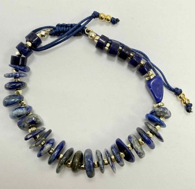 BRACELET DE PIERRES DURES ET LAPIS LAZULI Pierres dures et l…