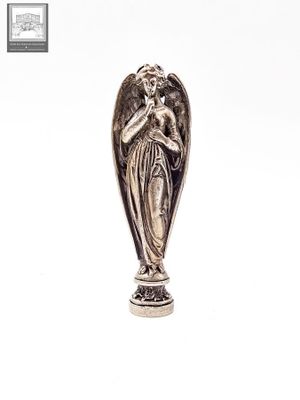 Cachet en argent massif poinçon Minerve 1°titre poids : 110g… - Photo 1