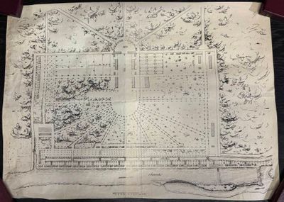 une vieille carte de la ville de New York datant du milieu du XIXe siècle