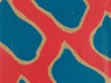 peinture représentant un motif rouge, bleu, vert et jaune sur une feuille de papier