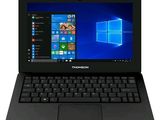 l'ordinateur portable est ouvert sur une surface blanche avec des fenêtres sur l'écran