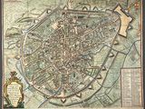 an old map of the city of paris in the 17th century