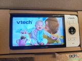 a tv that has a picture of a baby on it