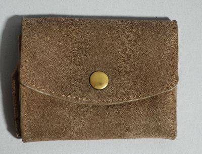 BY-BAR Porte-monnaie en cuir beige