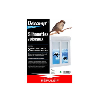 DÉCAMP' - Lot de 3 autocollants effaroucheurs - Silhouettes …