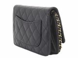 chanel black quilted lambskin flap bag