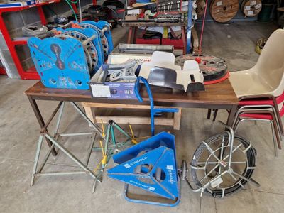 a table that has a lot of different items on it