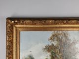 a picture of a painting on the wall of a room