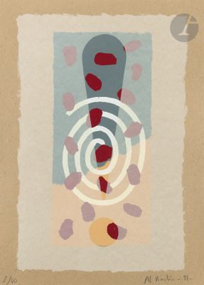 an image of a picture of a painting with a target in the middle