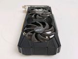 a close up of a video card on a white surface