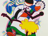 l'image d'un personnage de dessin animé tenant une guitare à la main