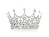 a diamond crown broocher on a white background