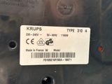 a label on the back of a car that says krups