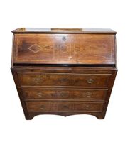 Commode à façade rabattable, 3 tiroirs, plaquée, Italie, XVI… (photo 2)