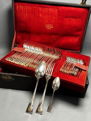 a case with silverware in it on a table