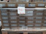 a pallet full of boxes with a price tag on it