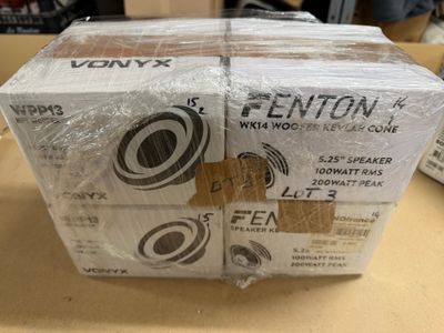 Lot de 4 haut-parleurs neufs comprenant : 2 Vonyx WPP 13 / 2…