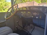 a view of the inside of an old truck