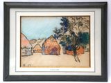an image of a picture of a painting of a village