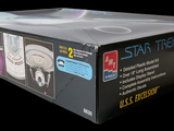 a box with a picture of a star trek ship inside of it