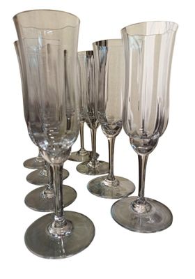 BACCARAT modèle Capri - 12 flûtes à champagne, 12 verres à b…