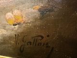 an image of a close up of a painting on a wall