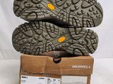 the soles of a pair of men ' s merrelll hiking shoes