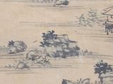 a picture of a drawing of a man riding a horse