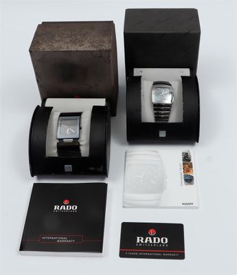 Un lot composé de (2) montres RADO. - Photo 1