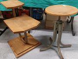 two tables that are sitting next to each other