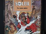 la couverture d'une bande dessinée représentant un homme à cheval