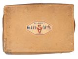 a brown box with a picture of a bird on it