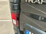 a close up of the tail light of a truck