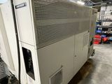 a machine that is sitting inside of a building