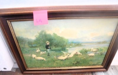 Reproduction sur toile d'un tableau de L.
