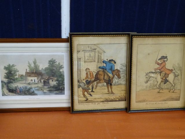 Trois gravures décoratives