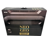a cardboard box with a black and gold logo on it