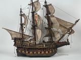 an image of a model of a pirate ship